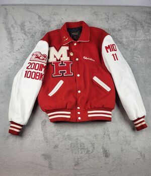 Vintage Unisex Morris Hills Knights Varsity Letterman Jacket wool Christina M